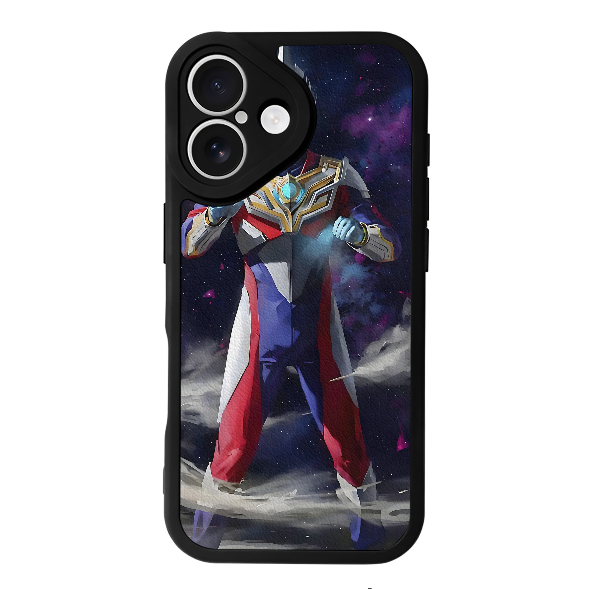 （画像用） ウルトラマン Ultraman 【iPhone 16シリーズ対応】シリコンスマホケース（レザー調） 材質：シリコン